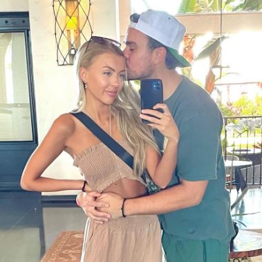 Tate Paul with his girlfriend Bailey Roberts